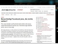 Bild zum Artikel: Werbung: 
			  Benachteiligt Facebook jene, die nichts zahlen?