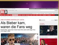 Bild zum Artikel: Zwei Stunden warten - Als Justin Bieber kam, waren die Fans weg