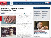 Bild zum Artikel: Debatte über Homo-Ehe - Muslime für „volle Gleichstellung“ homosexueller Paare