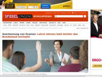 Bild zum Artikel: Anerkennung von Examen: Lehrer können bald leichter Bundesland wechseln