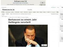 Bild zum Artikel: Abhör-Prozess in Italien: Berlusconi zu einem Jahr Gefängnis verurteilt
