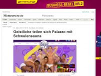 Bild zum Artikel: Konklave im Vatikan: Geistliche teilen sich Palazzo mit Schwulensauna