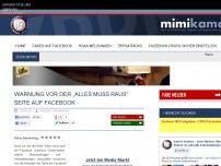 Bild zum Artikel: Warnung vor der „Alles muss raus“ Seite auf Facebook