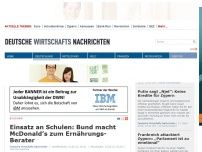 Bild zum Artikel: Einsatz an Schulen: Bund macht McDonald’s zum Ernährungs-Berater