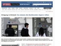 Bild zum Artikel: Einigung in Brüssel: So müssen die Bankkunden Zypern retten