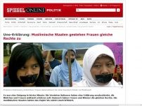 Bild zum Artikel: Uno-Erklärung: Muslimische Staaten gestehen Frauen gleiche Rechte zu