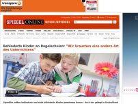 Bild zum Artikel: Behinderte Kinder an Regelschulen: 'Wir brauchen eine andere Art des Unterrichtens'