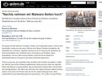 Bild zum Artikel: Hacker gegen Malware: 'Nachts nehmen wir Malware-Seiten hoch'