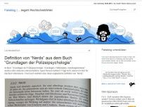 Bild zum Artikel: Definition von “Nerds” aus dem Buch “Grundlagen der Polizeipsychologie”