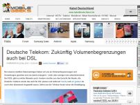 Bild zum Artikel: Deutsche Telekom: Zukünftig Volumenbegrenzungen auch bei DSL