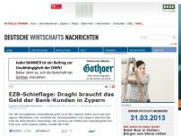 Bild zum Artikel: EZB-Schieflage: Draghi braucht das Geld der Bank-Kunden in Zypern