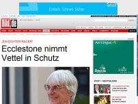 Bild zum Artikel: „Ein echter Racer' - Ecclestone nimmt Vettel in Schutz