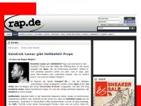 Bild zum Artikel: Kendrick Lamar gibt Haftbefehl Props