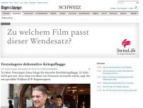 Bild zum Artikel: Freysingers dekorative Kriegsflagge
