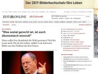 Bild zum Artikel: Peer Steinbrück: 
			  'Was sozial gerecht ist, ist auch ökonomisch sinnvoll'