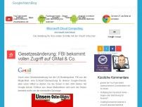 Bild zum Artikel: Gesetzesänderung: FBI bekommt vollen Zugriff auf GMail & Co.