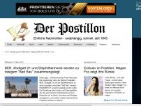 Bild zum Artikel: BER, Stuttgart 21 und Elbphilharmonie werden zu riesigem 'Bad Bau' zusammengelegt
