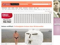 Bild zum Artikel: Saison eröffnet: Freibadgäste trotzen dem Winterwetter