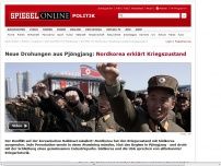 Bild zum Artikel: Neue Drohungen aus Pjöngjang: Nordkorea erklärt Kriegszustand