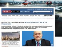 Bild zum Artikel: Debatte um Lohnuntergrenze: Wirtschaftsweiser warnt vor Mindestlohn