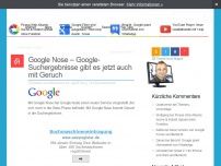 Bild zum Artikel: Google Nose – Google-Suchergebnisse gibt es jetzt auch mit Geruch