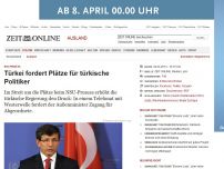 Bild zum Artikel: NSU-Prozess: 
			  Türkei fordert Plätze für türkische Politiker