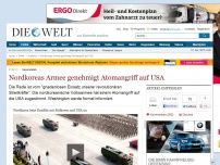 Bild zum Artikel: Generalstab: Nordkoreas Armee genehmigt Atomangriff auf USA