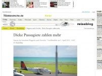 Bild zum Artikel: Samoa Air berechnet Flugpreis nach Gewicht: Dicke Passagiere zahlen mehr