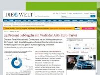 Bild zum Artikel: Umfrage zur AfD: 24 Prozent liebäugeln mit Wahl der Anti-Euro-Partei