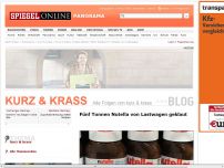 Bild zum Artikel: kurz & krass: Fünf Tonnen Nutella von Lastwagen geklaut