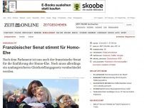 Bild zum Artikel: Homosexualität: 
			  Französischer Senat stimmt für Homo-Ehe