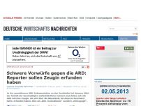 Bild zum Artikel: Schwere Vorwürfe gegen die ARD: Reporter sollen Zeugin erfunden haben