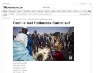 Bild zum Artikel: Missglückte Tier-Diplomatie in Mali: Familie isst Hollandes Kamel auf
