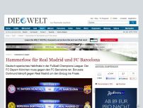 Bild zum Artikel: Champions League: Hammerlose für Real Madrid und FC Barcelona