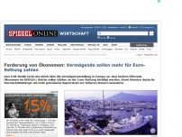 Bild zum Artikel: Forderung von Ökonomen: Vermögende sollen mehr für Euro-Rettung zahlen