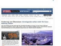 Bild zum Artikel: Forderung von Ökonomen: Vermögende sollen mehr für Euro-Rettung zahlen