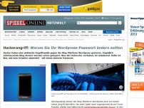 Bild zum Artikel: Hackerangriff: Warum Sie Ihr Wordpress-Passwort ändern sollten