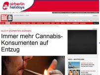 Bild zum Artikel: Sucht-Experten warnen - Immer mehr Cannabis- Konsumenten auf Entzug