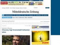 Bild zum Artikel: Dreharbeiten in Merseburg - Clooney legt Innenstadt teilweise lahm