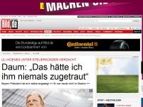 Bild zum Artikel: Hoeneß Steuer-Sünder? - Daum: „Das hätte ich ihm niemals zugetraut“