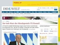 Bild zum Artikel: FC Bayern: Der tiefe Sturz des Moralapostels Uli Hoeneß