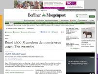Bild zum Artikel: Mitte: Rund 1500 Menschen demonstrieren gegen Tierversuche