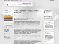 Bild zum Artikel: Telekom ändert Tarifstruktur fürs Festnetz