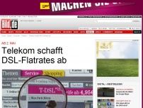 Bild zum Artikel: Ab 2. Mai - Telekom schafft DSL-Flatrates ab