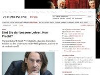 Bild zum Artikel: Schule: 
			  Sind Sie der bessere Lehrer, Herr Precht?