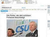 Bild zum Artikel: CSU: Die Partei, die das schöne Bayern beschädigt