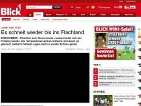 Bild zum Artikel: Leider kein Witz! Es schneit wieder bis ins Flachland