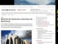 Bild zum Artikel: Studie: 
			  Mehrheit der Deutschen sieht Islam als Bedrohung