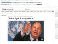 Bild zum Artikel: Jean Ziegler: Wir lassen sie verhungern: 'Schäbiges Raubgesindel'