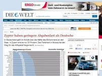 Bild zum Artikel: Studie: Zyprer haben geringere Abgabenlast als Deutsche